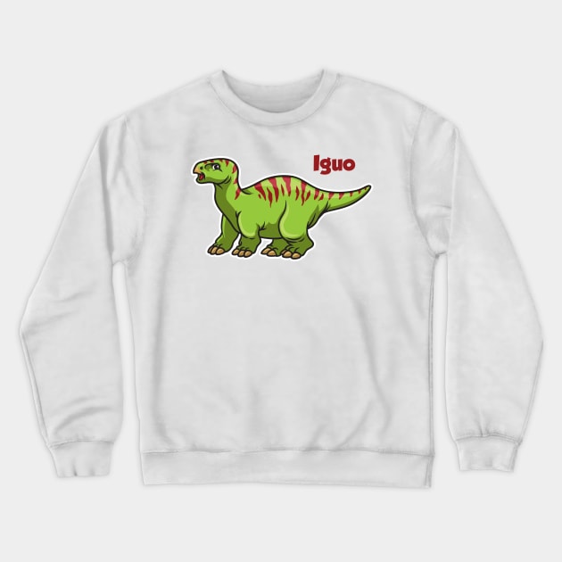 Iguo the iguanodon Crewneck Sweatshirt by Big Mak